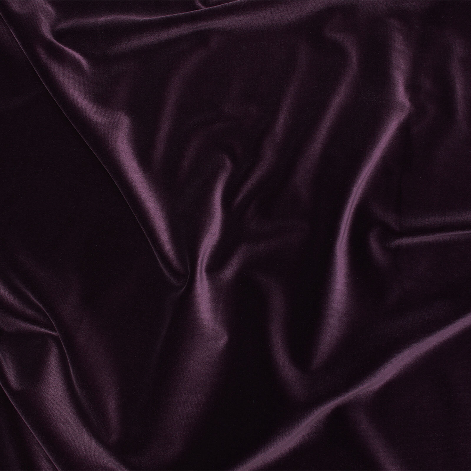 Velluto unito - cotone - h 140 cm - viola scuro