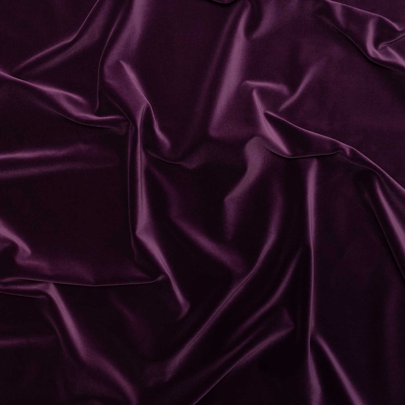 Velluto unito - h 140 cm - prugna