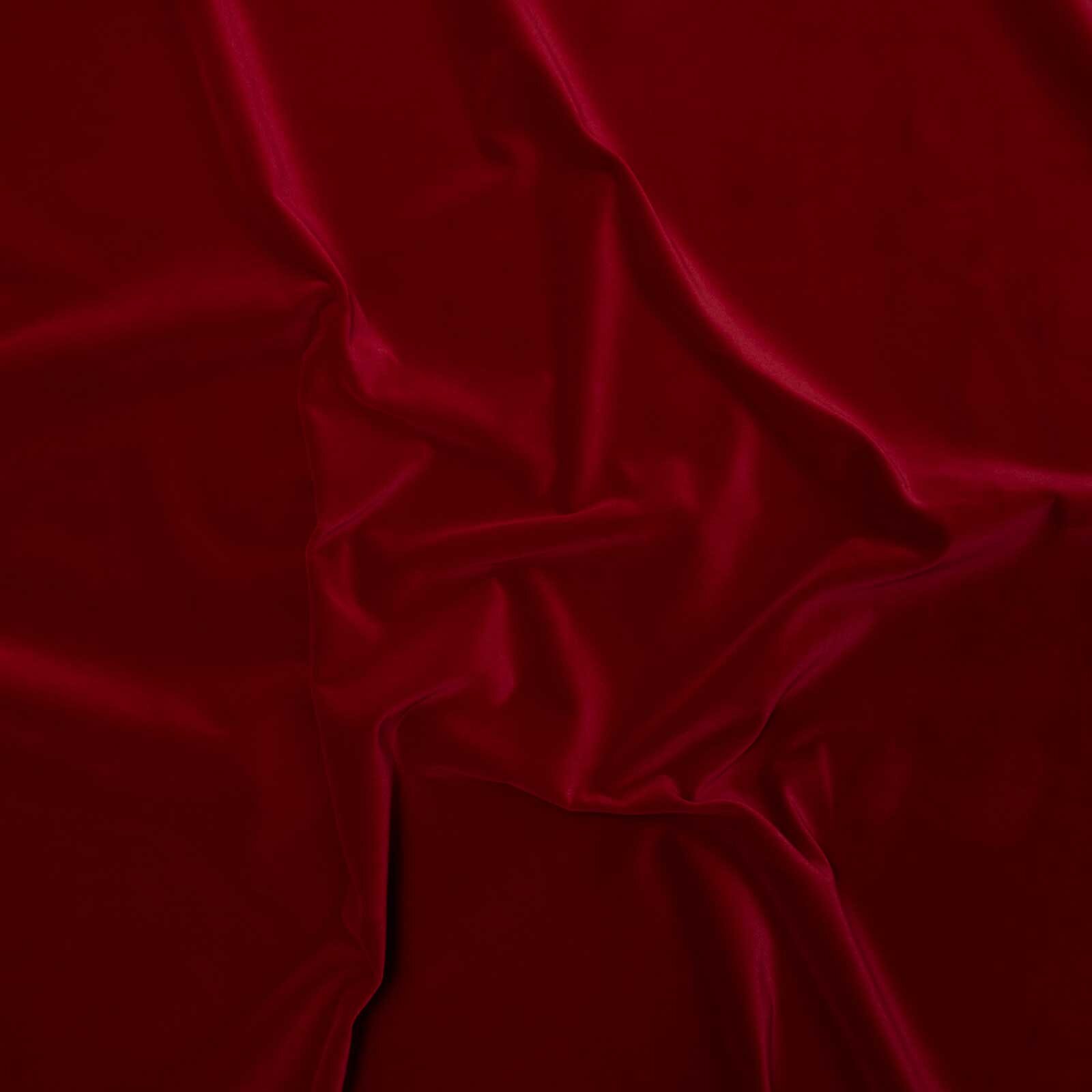Velluto unito - h 140 cm - rosso