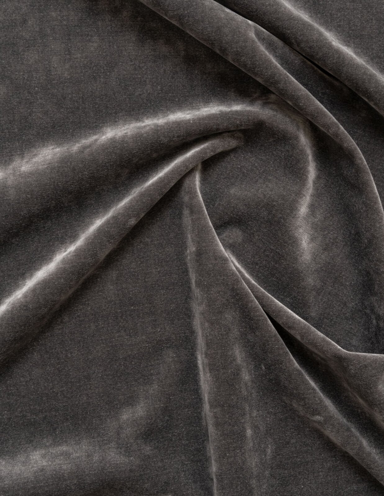 Velluto unito - h 140 cm - Grigio scuro