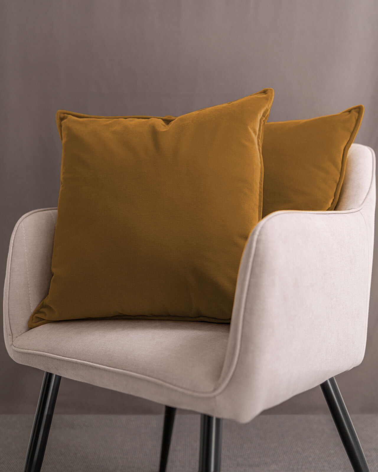 Cuscino arredo - velluto oro