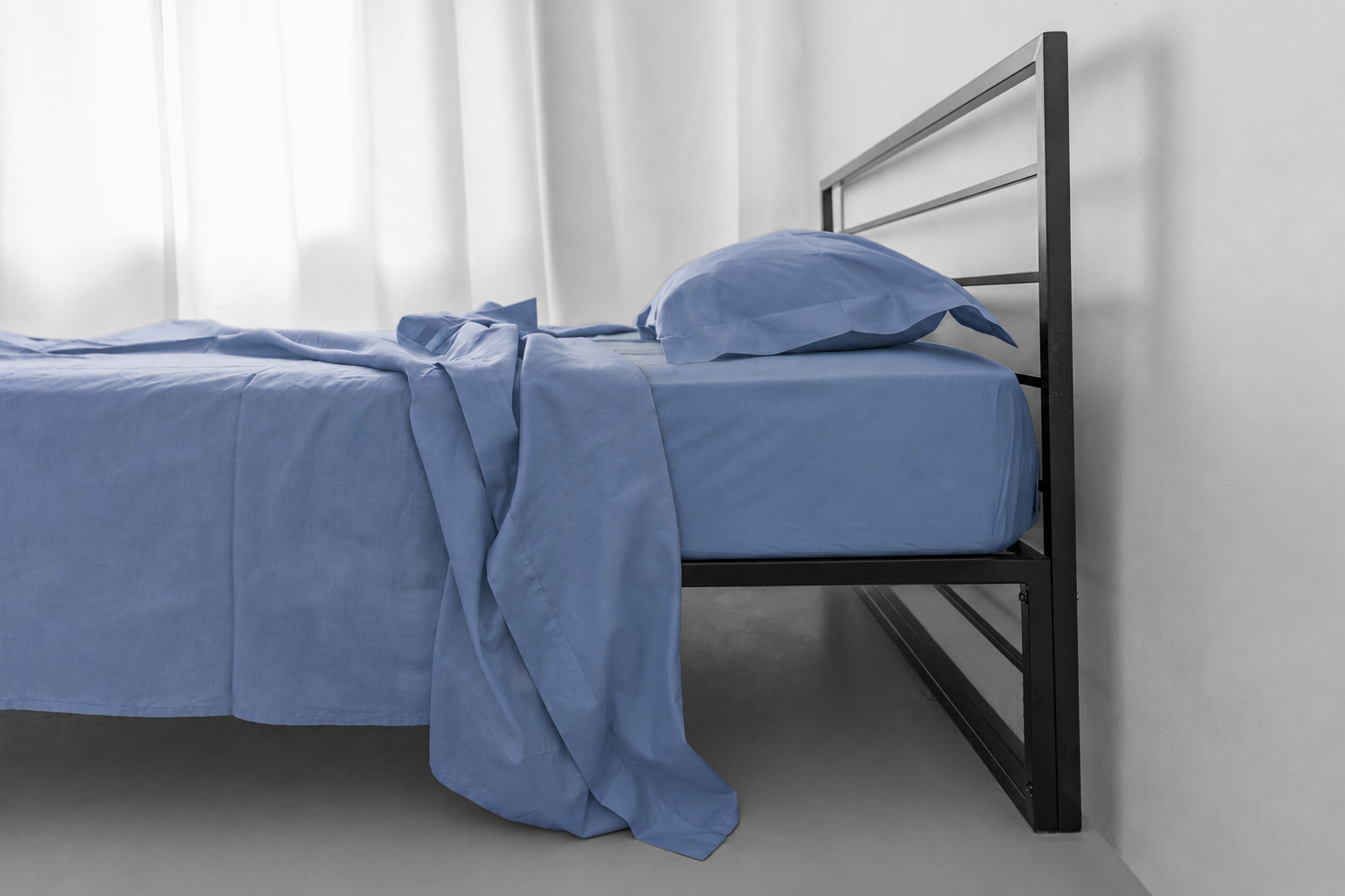 Letto "Quiete": completo letto 100% cotone - 44 colori